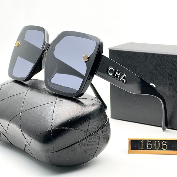 

designer sunglasses for women channel mens sunglasses oversized square frame summer polarized sun glasses with wide eyeglass legs with box, White;black