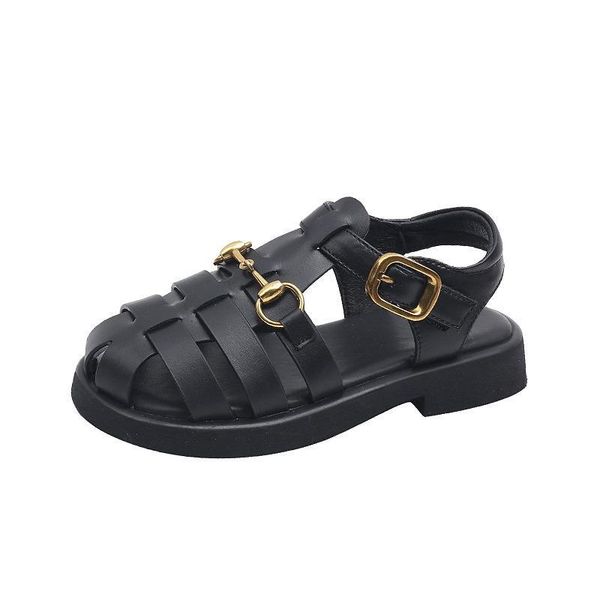 

sandals baby shoes kids footwear summer soft sole girls toe f12663, Black;red