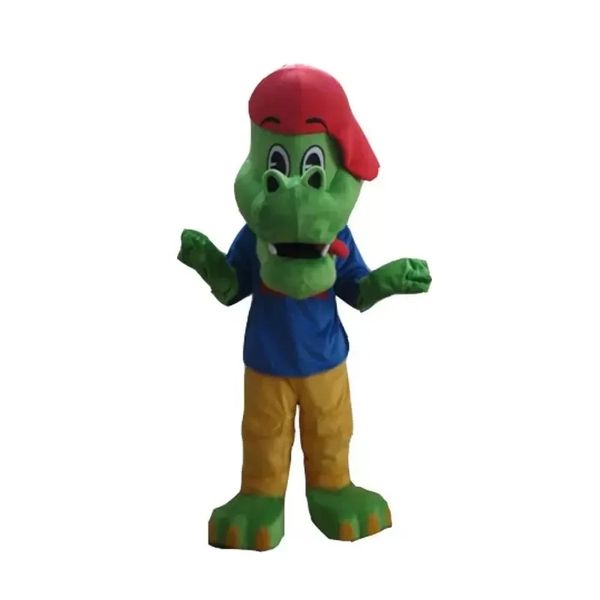 

halloween size cartoon soft plush crocodile mascot costume mascot costume for carnival halloween christmas birthday, Red;yellow