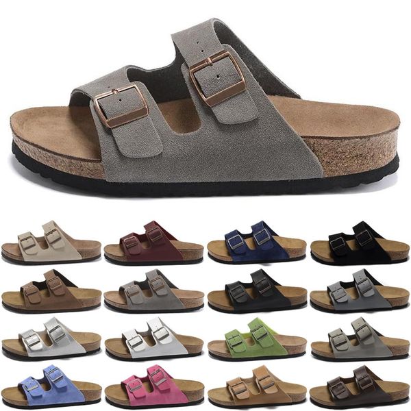 

designer boston arizona sandal slipper sliders for men women sandals slide white pantoufle mens slides slippers trainers sandles breathable, Black
