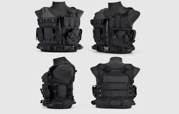 

tactical vest hunting vest for combat assault plate carrier tactical adjustable size cs outdoor clothing7826539, Camo;black