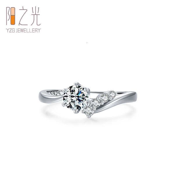 

jewelry s925 sterling silver minority design ring women's light luxury fashion hand new selling closed, Black