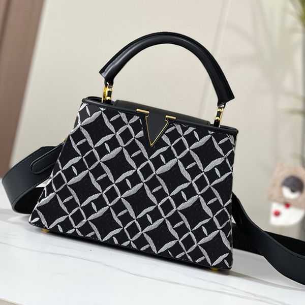 

designer tote bag women embroidery handbags flap messenger bag women crossbody shoulder bags coin purse cowhide leather removable strap luxu