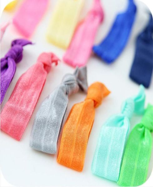 

fashion new knotted ribbon hair tie ponytail holders stretchy elastic headbands kidswomen hair accessory3853512, Pink