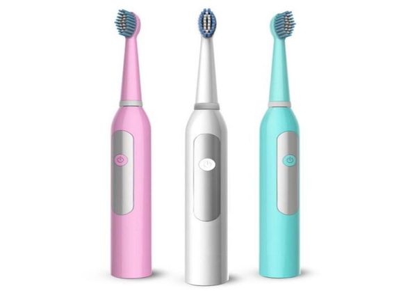 

rotating electric toothbrush no rechargeable with 2 brush heads battery toothbrush teeth brush oral hygiene tooth brush6499950