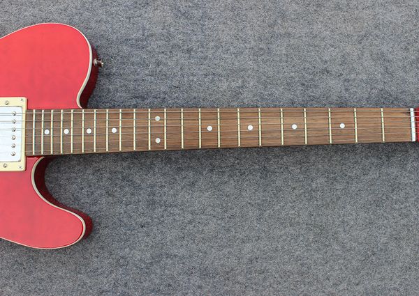 

red tl electric guitar with mahogany body and maple neck ing