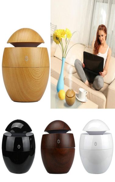 

whole mini wooden humidifier aroma diffuser diffuser air purifier color changing led touch switch3020272