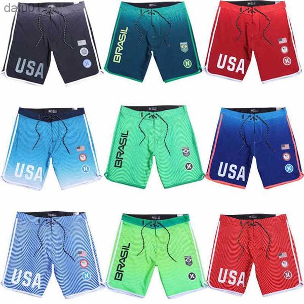 

men's shorts mens sports stretch boardshorts h phantom beach shorts new bermuda surfing swim spandex quick dry waterproof shorts l23052, White;black