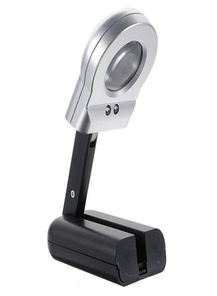 

high standard 16x 30mm illuminated magnifier magnifying glass led folding stand jewelry loupe watch repair tools92864535732385