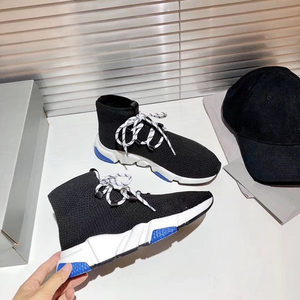 

new designer casual shoes classic men women calfskin shoes vintage sneakers reflective sneaker print 0602, Black