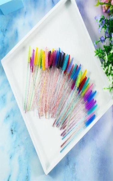 

qsty eyelash brush makeup brushes 50pcs individual disposable mascara applicator comb wand lash makeup brushes tools 6colors218x5358818