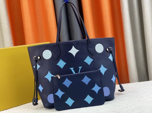 

designer womens tote bag luxury never ful handbags mm shopping bags quality leather embossed flower letters shoulder totes ladies fashion ma