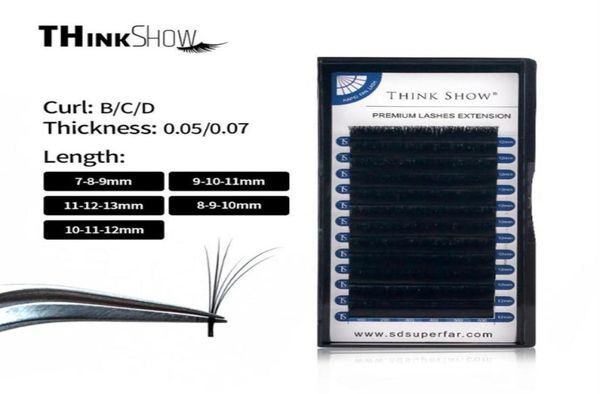 

thinkshow 1s blossom black caramel easy fan bloom individual eyelash extensions faux mink eyelashes thick natural camellia lash2802451474
