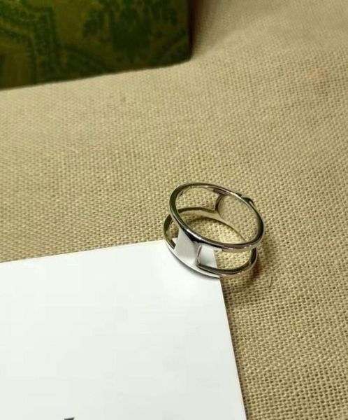 

designer fashion letter ring band rings bague for lady women party wedding lovers valentine039s day gift engagement classic lux7780751, Silver