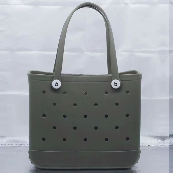 

bogg bag handle mens luxury pvc plastic waterproof basket shopping bags womens large designer tote mini beach bags handbag m