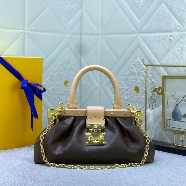 

totes bag women designer clutch handbag purse chains shoulder bags all steel hardware handbags genuine leather tote