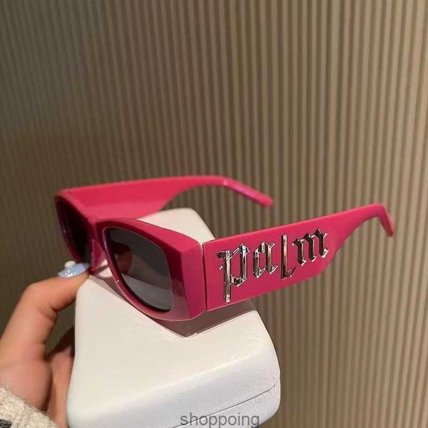 

palm angles letter concave shape decoration women's sunglasses small square glasses sunshade sunglasses, White;black