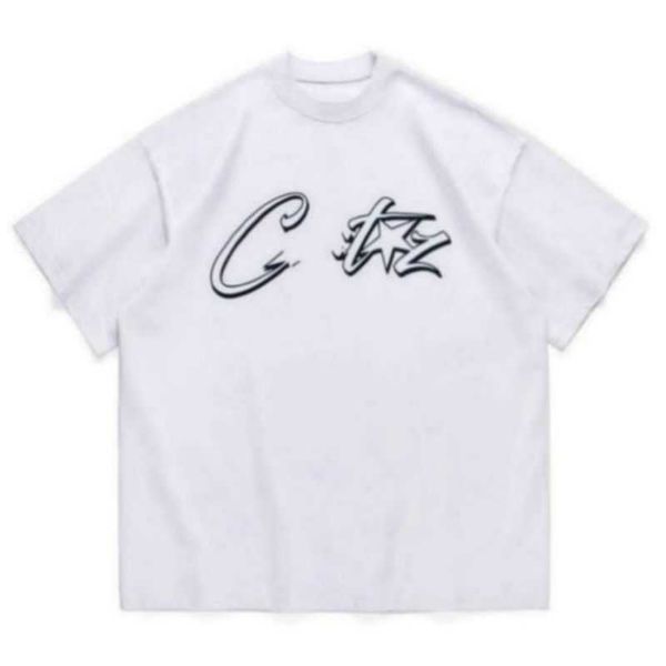 

mens tshirts corteiz alcatraz t shirt men vintage graphic print hip hop street short sleeves tshirts fashion trends uk drill clothes qcsa3, White;black