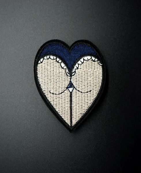 

heart size55x60cm diy patch badge embroidered cute badges hippie iron on kids cartoon for clothes stickers1994946, Blue