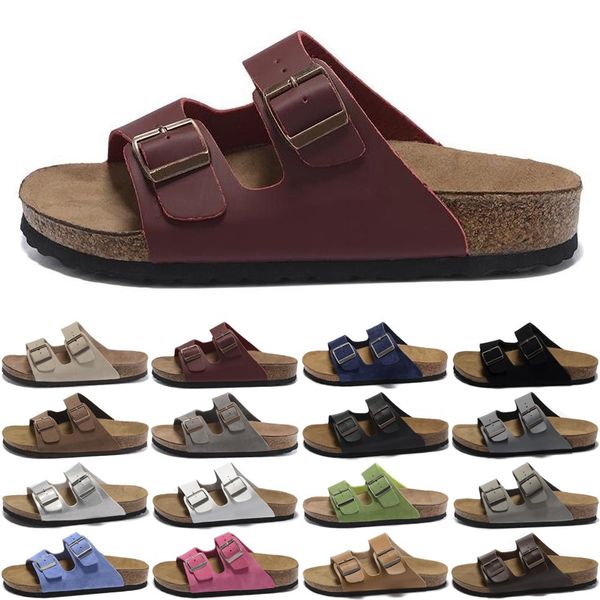 

designer boston arizona sandal slipper sliders for men women sandals slide white pantoufle mens slides slippers trainers sandles fashion, Black