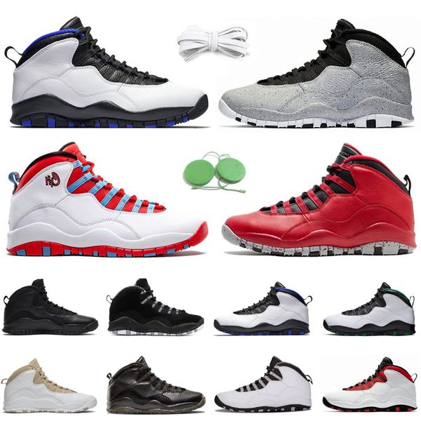 

jumpman 10 10s men basketball shoes sneaker bulls over broadway cement chicago black white drake orlando seattle steel grey linen mens train