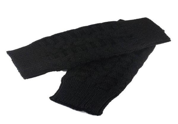 

fashionknitted arm fingerless gloves autumn winter women warmth long stretchy mittens women winter hand arm warm female gloves5407601, Blue;gray