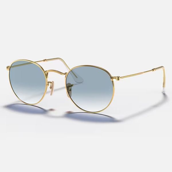 

fashion round sunglasses women mens sunglass uv protection sun glasses with new label and leather case, White;black