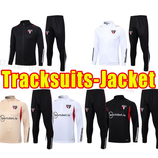 

long sleeve 2023 2024 sao paulo soccer tracksuits outubro rosa dani alves 23/24 men luciano igor gomes pablo men training suits full set jac, Black