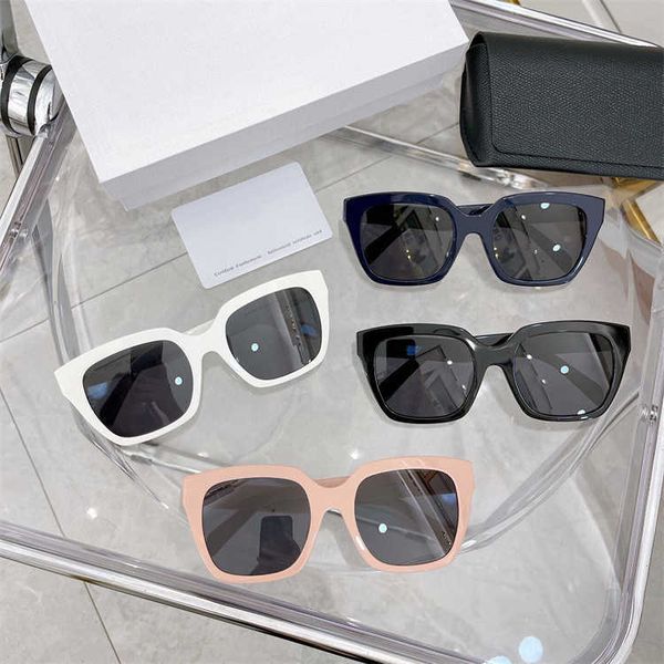 

frames 22 saijia triumphal arch fashion sunglasses women's style ins same pink generous frame sunglasses cl40198, White;black
