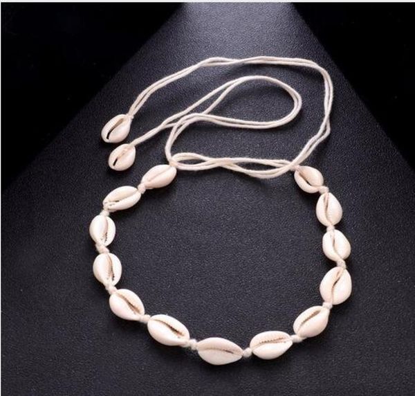 

bohemian beach tassel necklace natural sea shell choker chain necklace collar boho women summer beach jewelry shellhard gb7575023802, Silver
