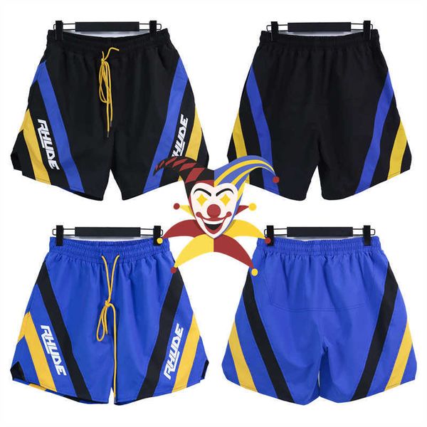 

men's shorts patchwork mesh shorts men's waterproof breeches, White;black