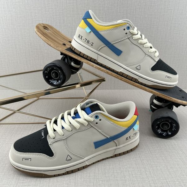 

designer skates shoes and sneakers for men women duks low robot blue yellow black 2023 lifestyle casual generally regarded as being comforta