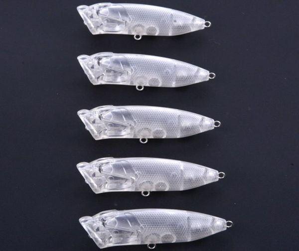 

100pcs 7cm10g water popper blank hard unpainted fishing baits crankbait wobblers lures3984232