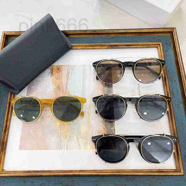 

sunglasses designer new net red same triumphal arch personalized japanese and korean ins clip dual use glasses frame sunglasses jomo, White;black