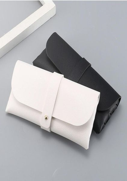 

buckle leather sunglasses case eyewear soft bag new fashion black portable glasses box package factory whole 170mm1851971