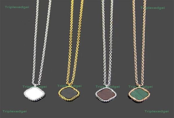 

fashion classic clover necklace 18k gold plated women039s pendant necklace designer high end stainless steel jewelry9572411, Silver