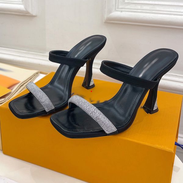 

2023 fashion women satin sandals luxury slipper platform sandal fashion satin silk shoes rubber slip on loafers scarf fabric comfortable sli, Black