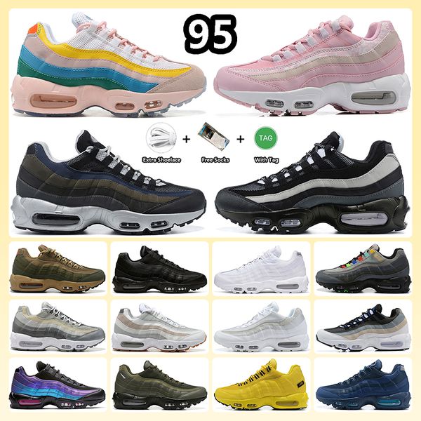 

designer 95 95s shoes rise unity laser fuchsia essential neon rough green triple white black pink hyper red midnight navy medium blue traine