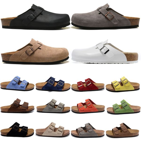 

designer sandal slippers boston clogs sneakers clog sandals arizona men women slides pink black white suede snake leather