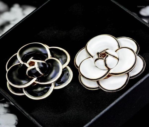 

pins brooches korean luxury camellia big flower brooch pins woman boutonniere gift jewelry1991381, Gray