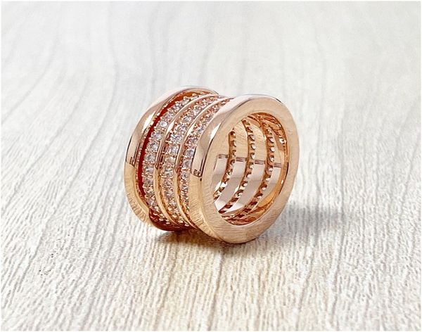 

2020 new stainless steel gear shaped women with diamond rose gold ring iced out rings fashion engagement wedding jewelry for women3785400, Silver