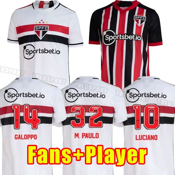 

2023 2024 sao paulo soccer jerseys outubro rosa dani alves 23/24 men luciano igor gomes pablo men fans player version shirt football home aw, Black;yellow