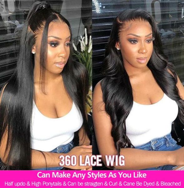 

100 closure wig 13x4 body wave lace front wig human hair for women preplucked hd transparent 360 lace frontal wig with baby hair 8389646, Black