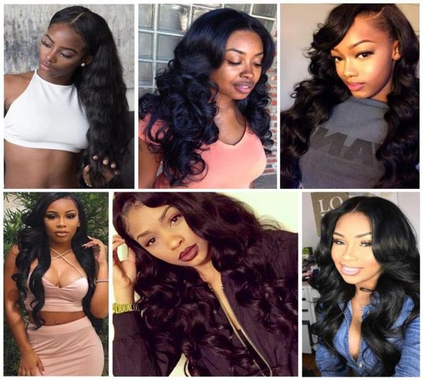 

brazilian body wave virgin hair 13x6 lace frontal closures 100 human hair preplucked hairline with baby hair closure56773416424415, Black;brown