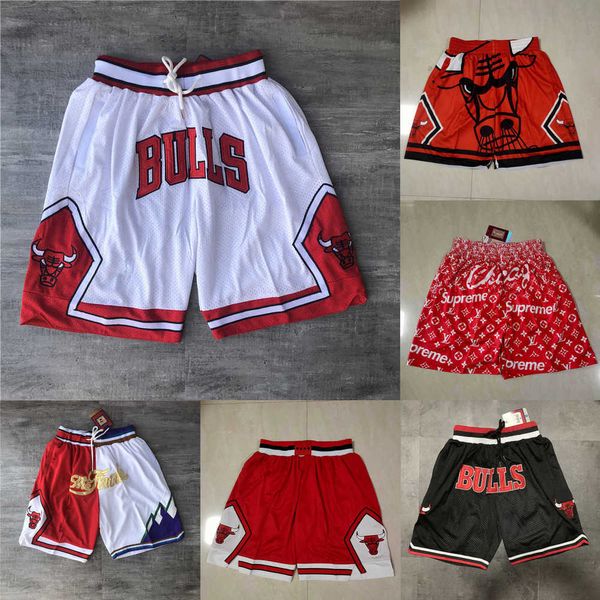 

chicago''bulls''men throwback basketball shorts pocket red black