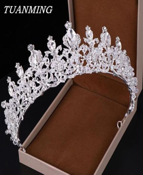 

rhinestone crown and tiaras wedding bride tiara queen rhinestone crystal crown bridal hair jewelry head adornment sh19092738021905221817, Slivery;golden