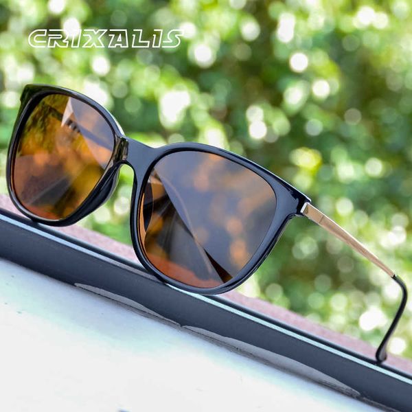

Luxury Brand Fashion Sunglasses Outdoor Summer CRIXALIS Vintage Women's Polarized Classic Anti Glare Driving Sun Glasses For Men Designer Shades Female