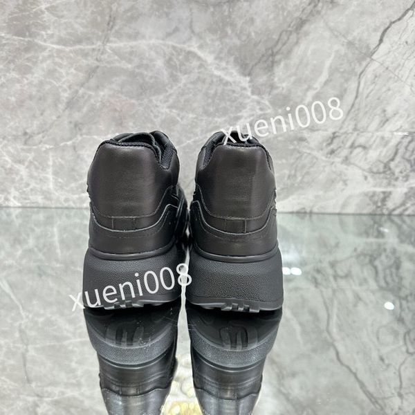 

new women mens quality casual shoes designer leather lace-up sneaker fashion running trainers letters flat printed gym sneakers, Red;white