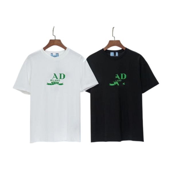 

fashion cotton tees polo designer mens round neck t shirt womens letter print short sleeve, White;black
