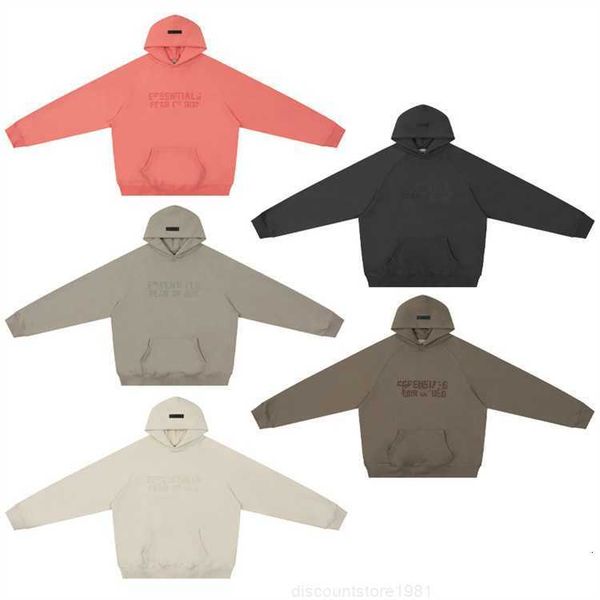 

ess hoodie men women designers pull-over essen hoodies winter warm man clothing pullover clothes hoodys sweatshirts version, Black